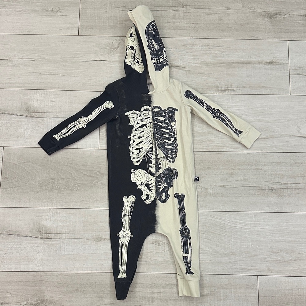 Skeleton Print Kids One Piece